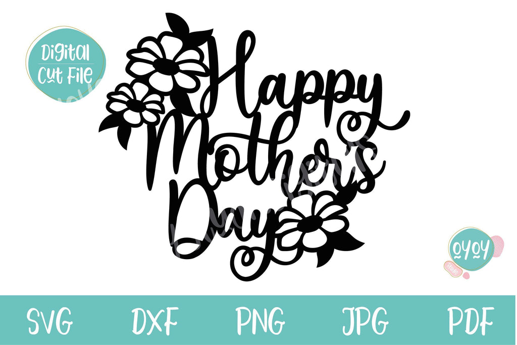 Mother's Day SVG | Happy Mother's Day Cake Topper SVG - So Fontsy mother-s-day-svg-happy-mother-s-day-cake-topper-svg-so-fontsy