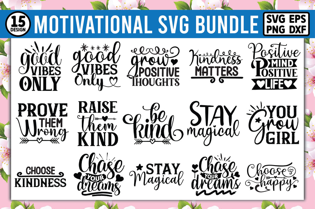 Motivational SVG Bundle - So Fontsy