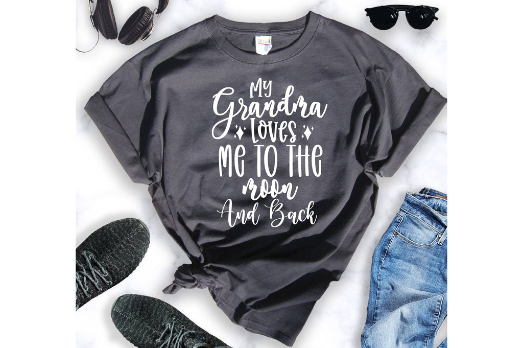 My Grandma Loves Me To The Moon and Back svg - So Fontsy