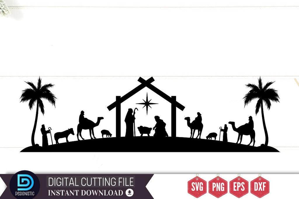 Nativity Christmas SVG, Nativity Christmas - So Fontsy