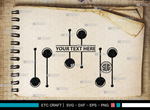 Newton Cradle Monogram, Newton Cradle Silhouette, Newton Cradle SVG, Cradle Svg, Newton Svg, Pendulum Balls, Cradle Ball Svg, SB00009 SVG ETC Craft