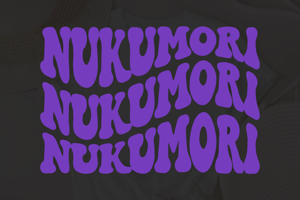 Nukumori svg, wavy style Stacked EPS PNG Cricut Instant Download - So Fontsy