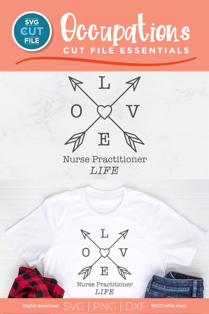 Nurse practitioner svg bundle - So Fontsy