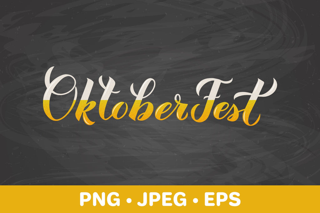 Oktoberfest hand lettered sublimation design - So Fontsy