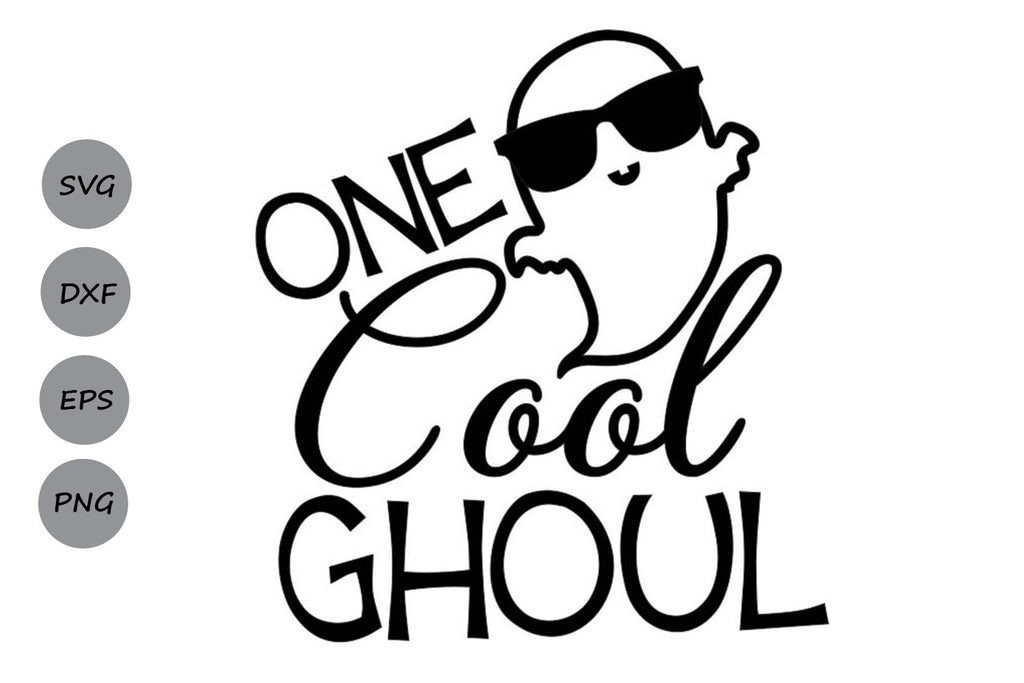 One Cool Ghoul Halloween Svg Cutting Files So Fontsy