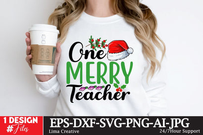 One Merry Teacher SVG Cute File SVG Insomnia Std 