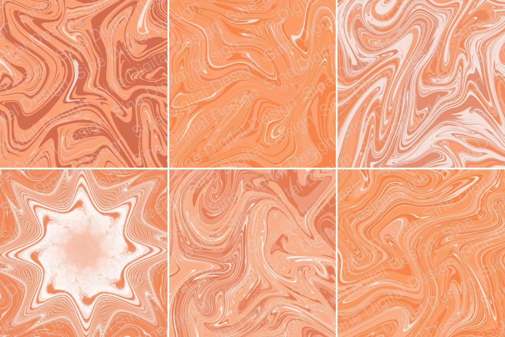 Orange Marble Background Digital Papers - So Fontsy