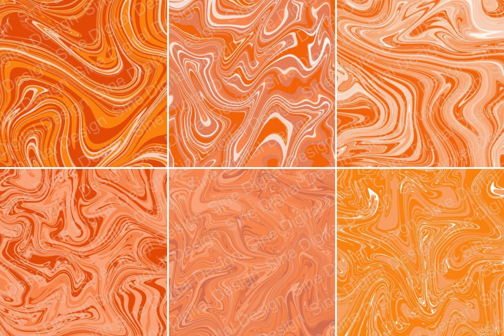 Orange Marble Background Digital Papers - So Fontsy