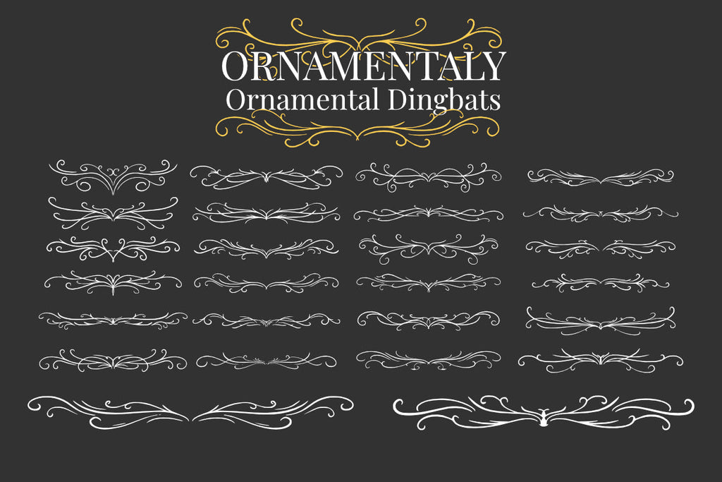 Ornamentaly Dingbat Fonts So Fontsy