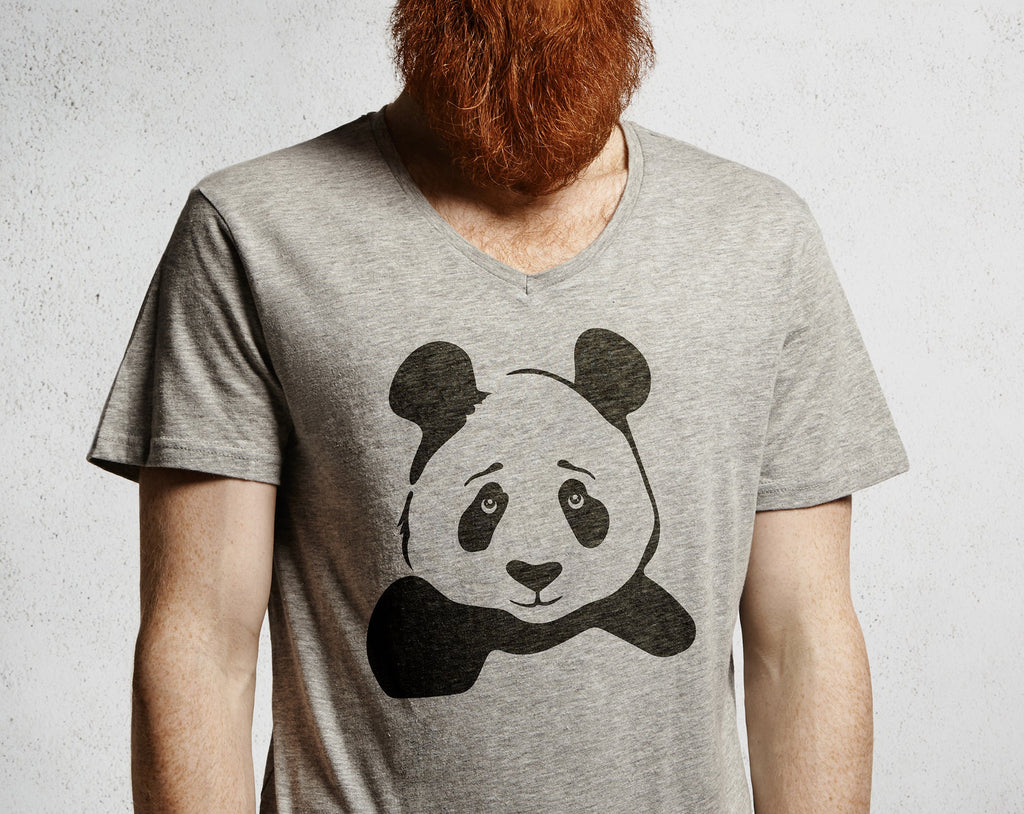 Design PNG E SVG De Cabeça De Panda Desenhada à Mão Fofa Para Camisetas