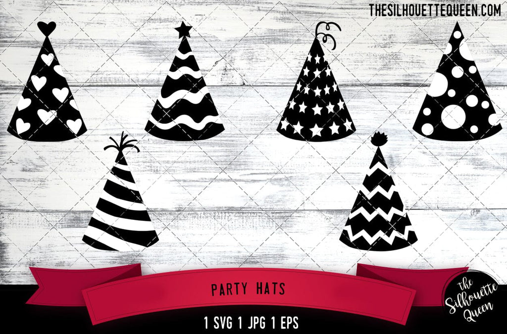 Party Hats SVG File, SVG Bundle File-Cut File-Vector Clip Art for
