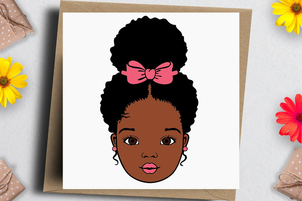 Peekaboo Girl Svg, Afro Girl Svg, African American, LIttle Black Girl,  Black Girl Magic, Afro Puff Hair Svg, Svg Cut files - So Fontsy