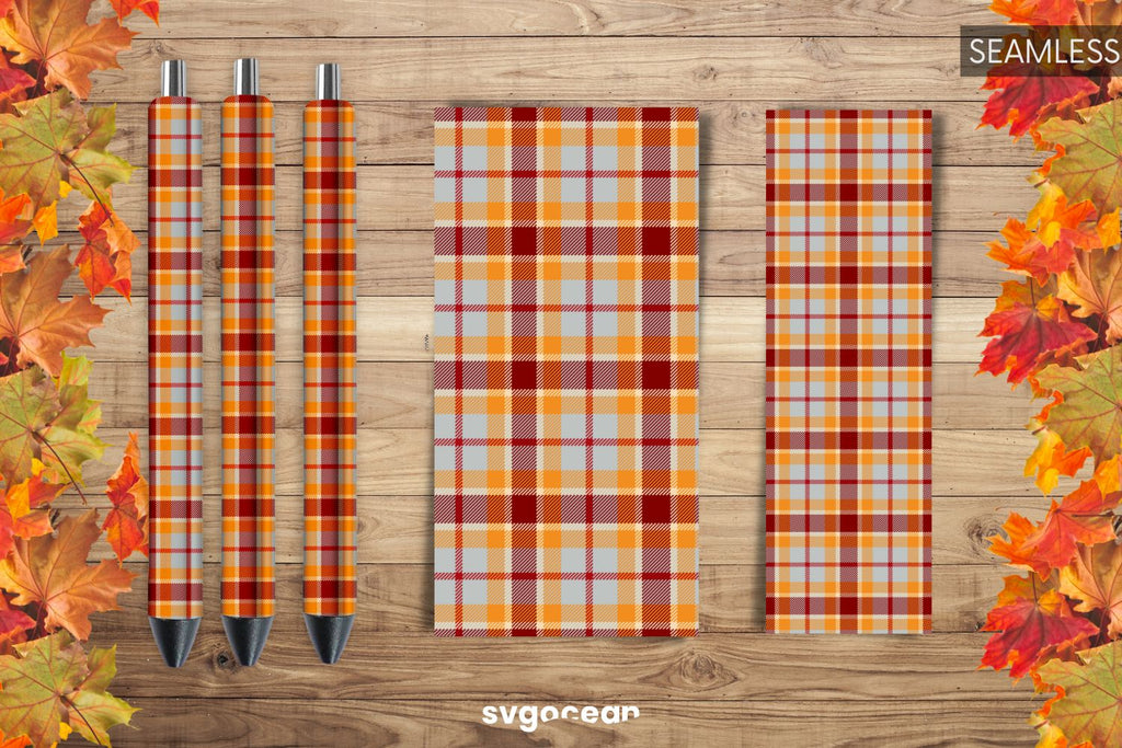 Pen Wraps Buffalo Plaid Bundle | PNG | Sublimation - So Fontsy