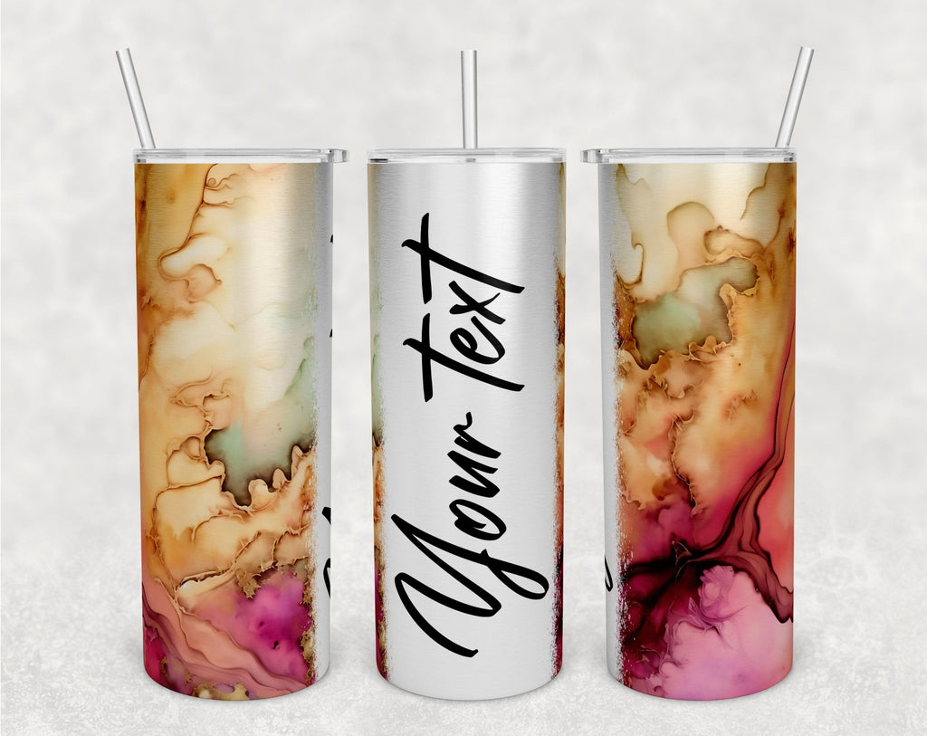 Personalizable Alcohol Inks Tumbler Wraps Bundle 20 Oz Skinny Tumbler