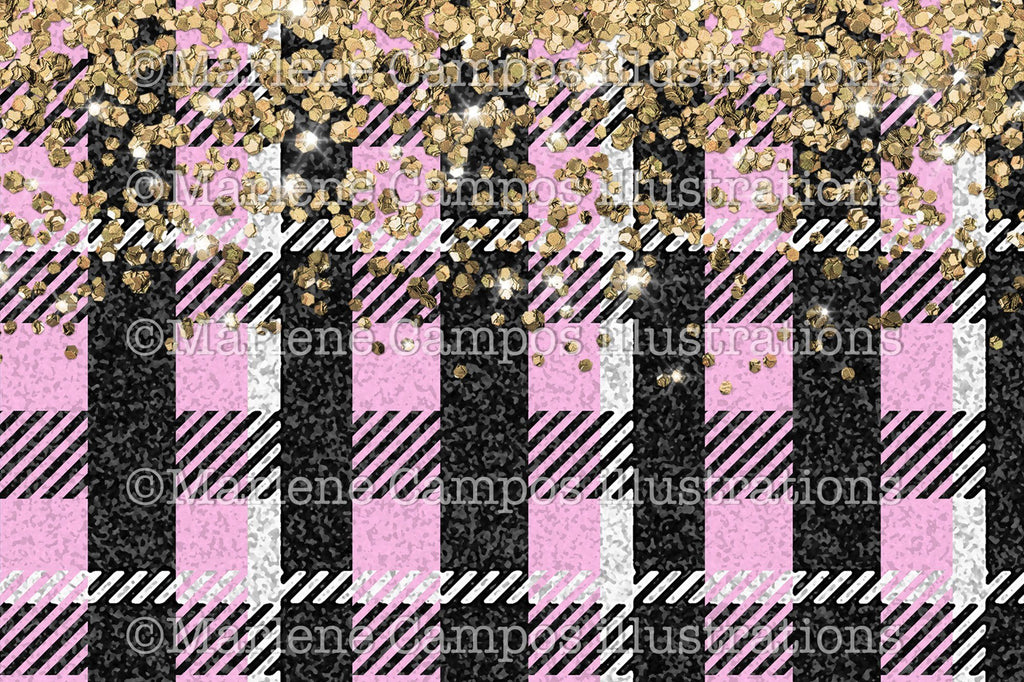 Pink Plaid Fabric Sublimation for Mug / Buffalo Plaid Design - So Fontsy