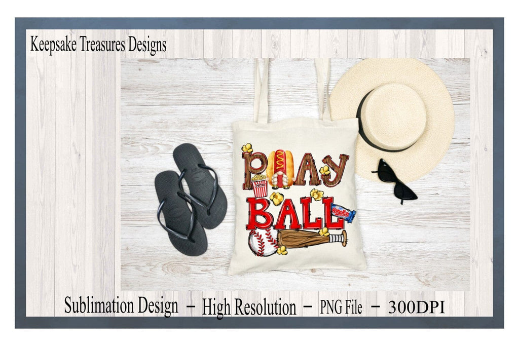 Play Ball, Gnome PNG, Hot Dog PNG, Doodle Hand Drawn, Baseball Sublimation  Design, Digital Download PNG File - So Fontsy