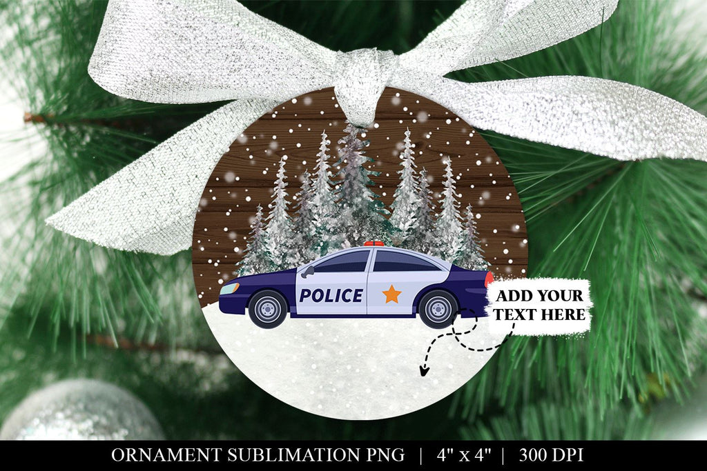 Police christmas ornament