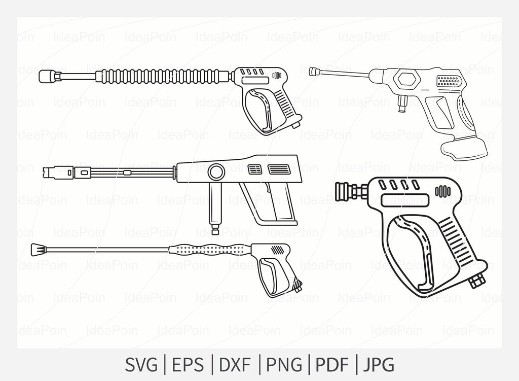 Pressure Washer Gun svg, Pressure Washing Vector, Pressure Washer Gun