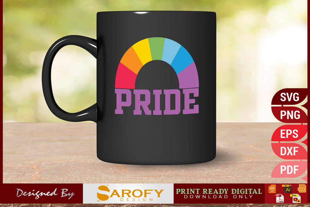 Pride rainbow vector retro LGBTQ gay pride month SVG, Gay lover SVG ...