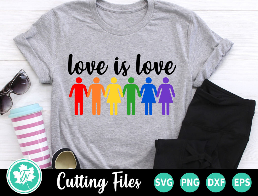 Pride SVG | Gay Pride SVG | Love is Love SVG - So Fontsy