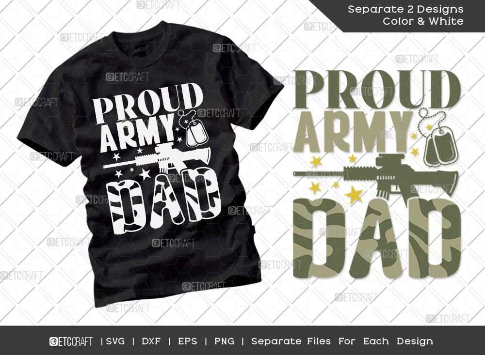 Proud Army Dad SVG Cut File | Soldier Dad Svg | Father’s Day Svg