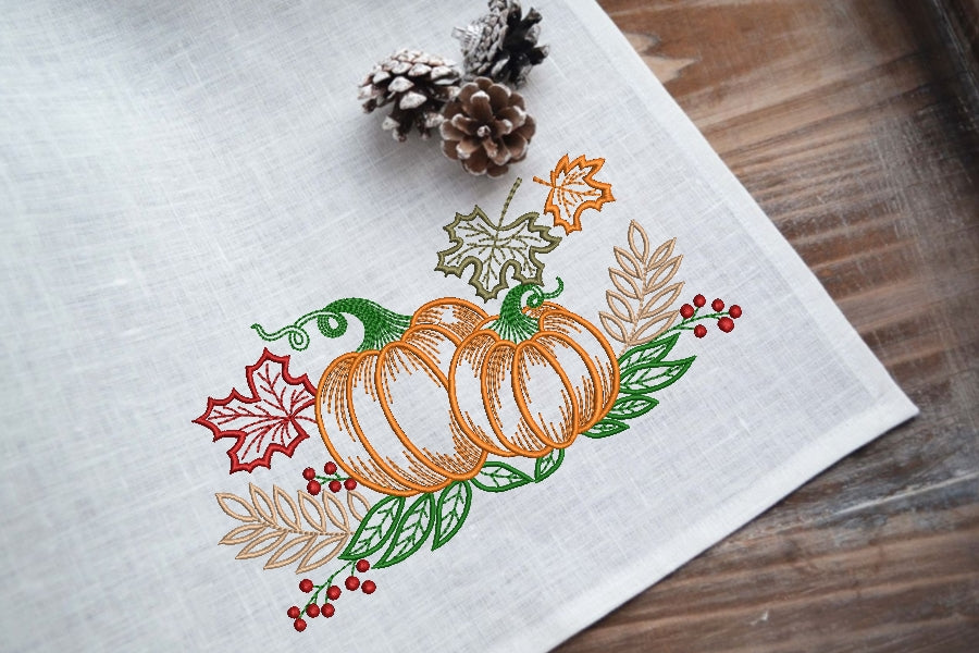 Thanksgiving Hand Embroidery Pattern