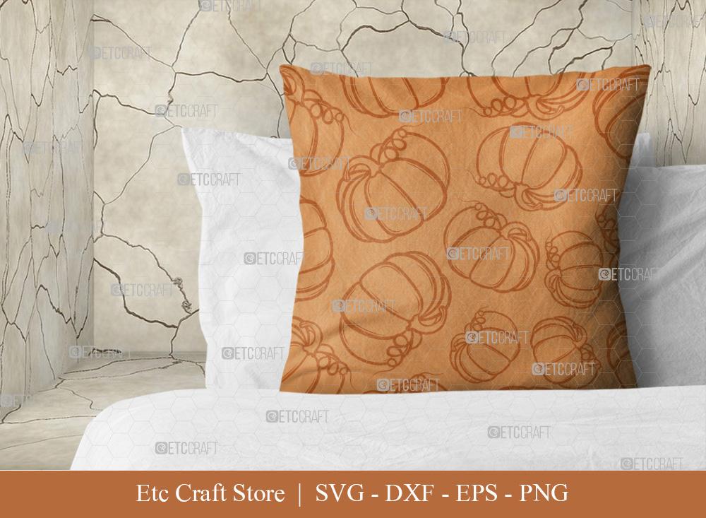 Pumpkin Pattern SVG Cut File | Fall Pattern | Seamless Pattern ...