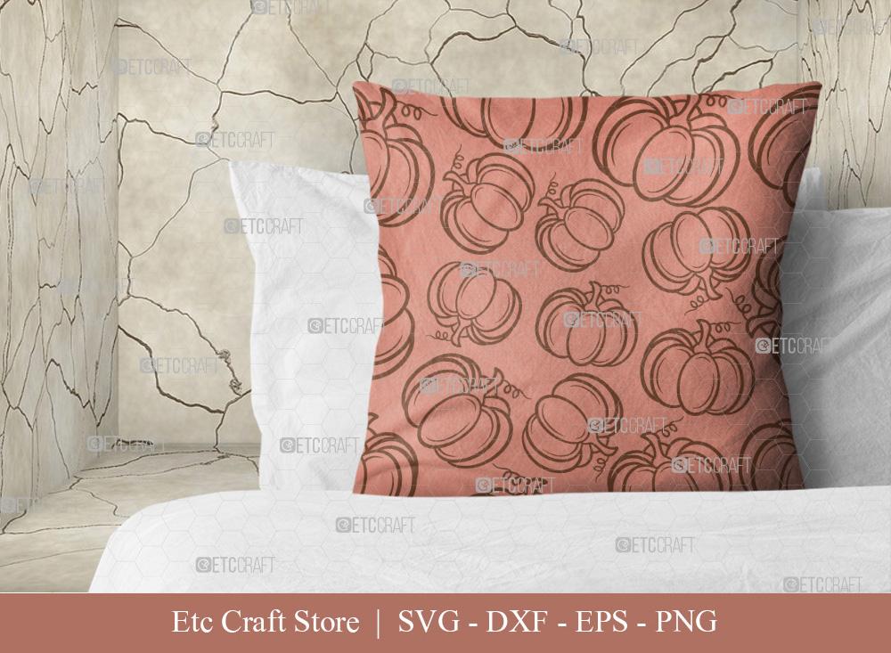 Pumpkin Pattern SVG Cut File | Fall Pattern | Seamless Pattern ...