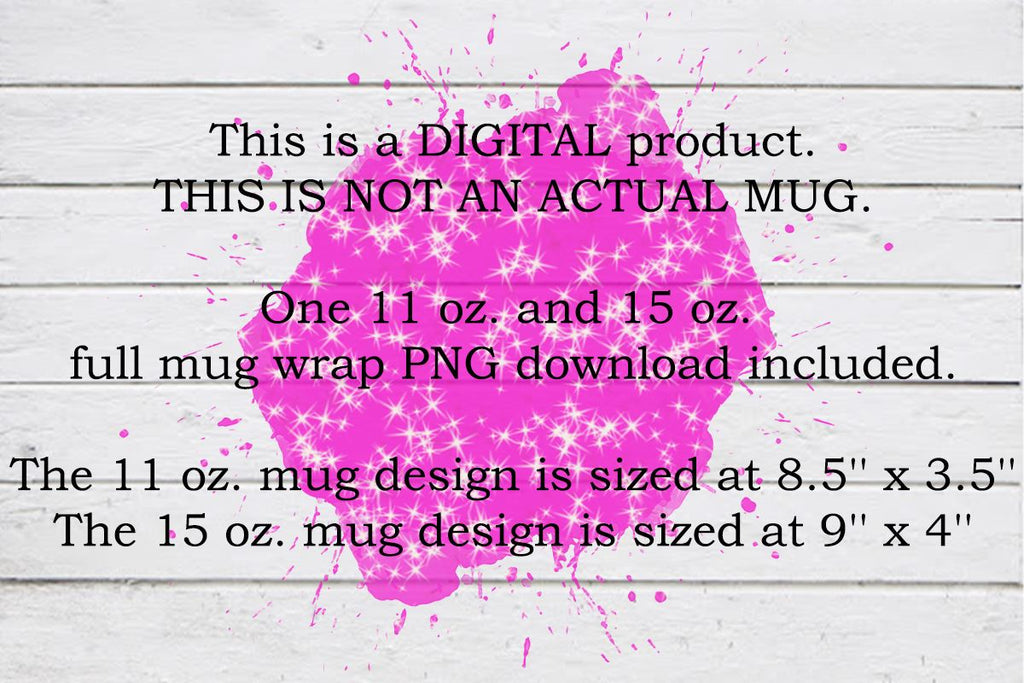 Cricut Mug Press SVG, 4 Cricut Mug Press Designs Wraps, Digital