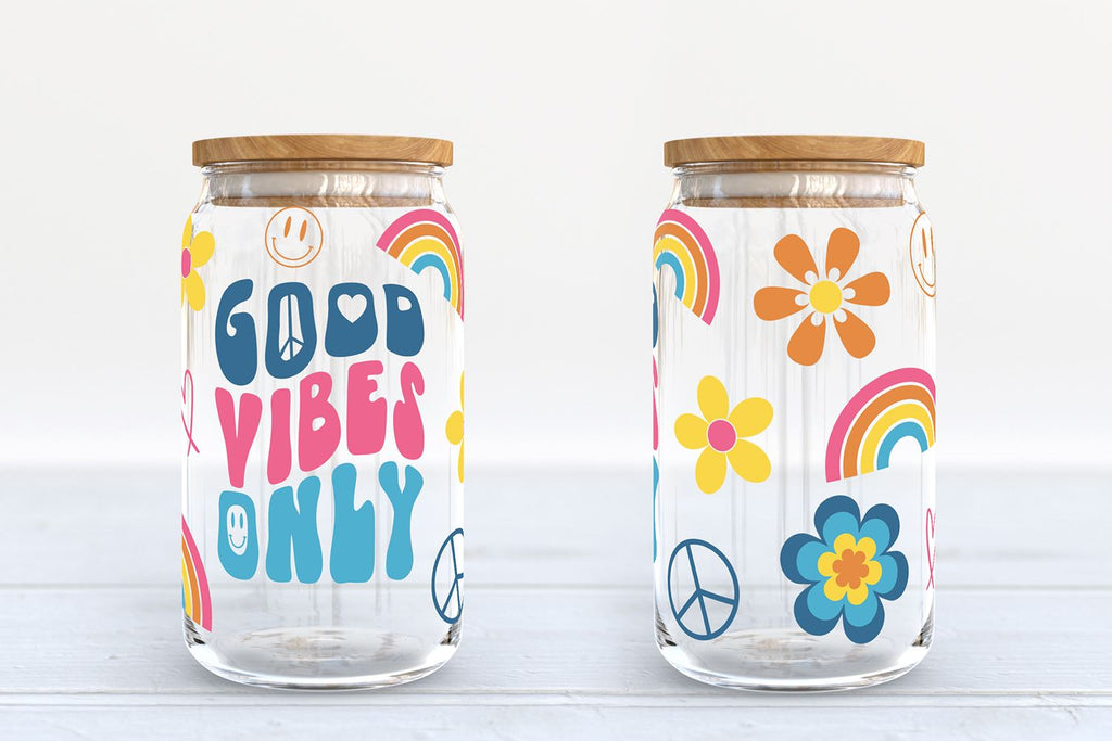 Spring Can Glass SVG - Spring Vibes Can Glass SVG - Tess Made It