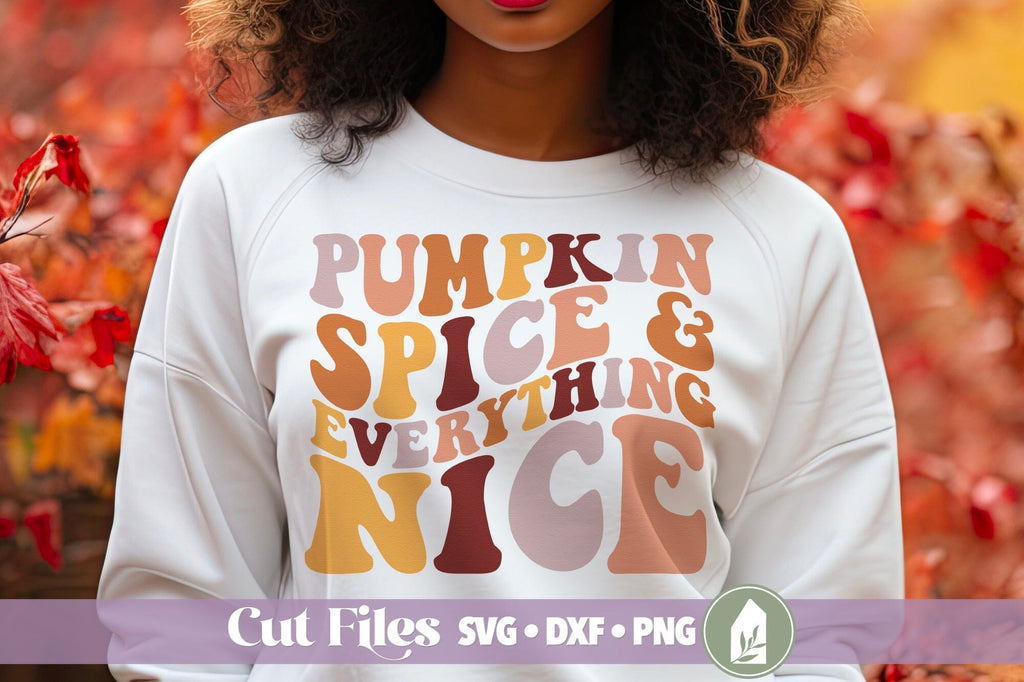 Retro Pumpkin Spice & Everything Nice SVG - So Fontsy