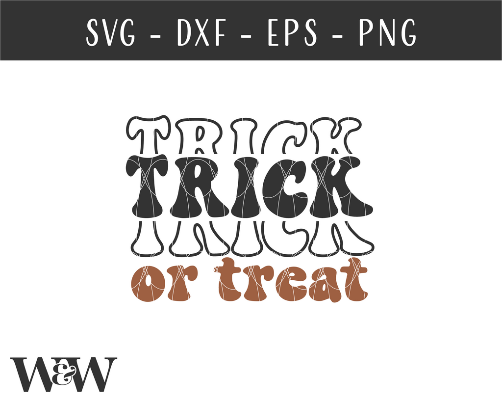 Retro Trick Or Treat | Halloween SVG - So Fontsy
