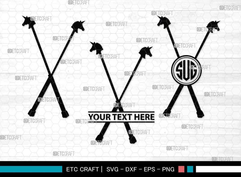 Riding Crops Monogram, Riding Crops Silhouette, Riding Crops SVG