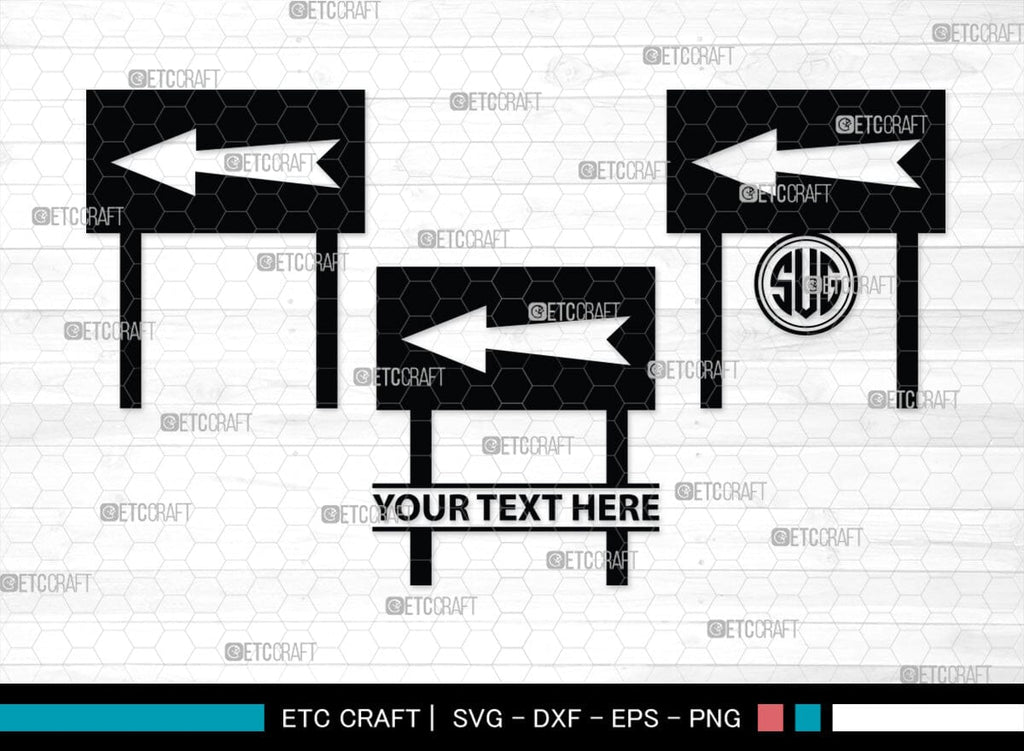 Road Sign Monogram, Road Sign Silhouette, Road Sign SVG, Highway Sign Svg, Crossroads Svg