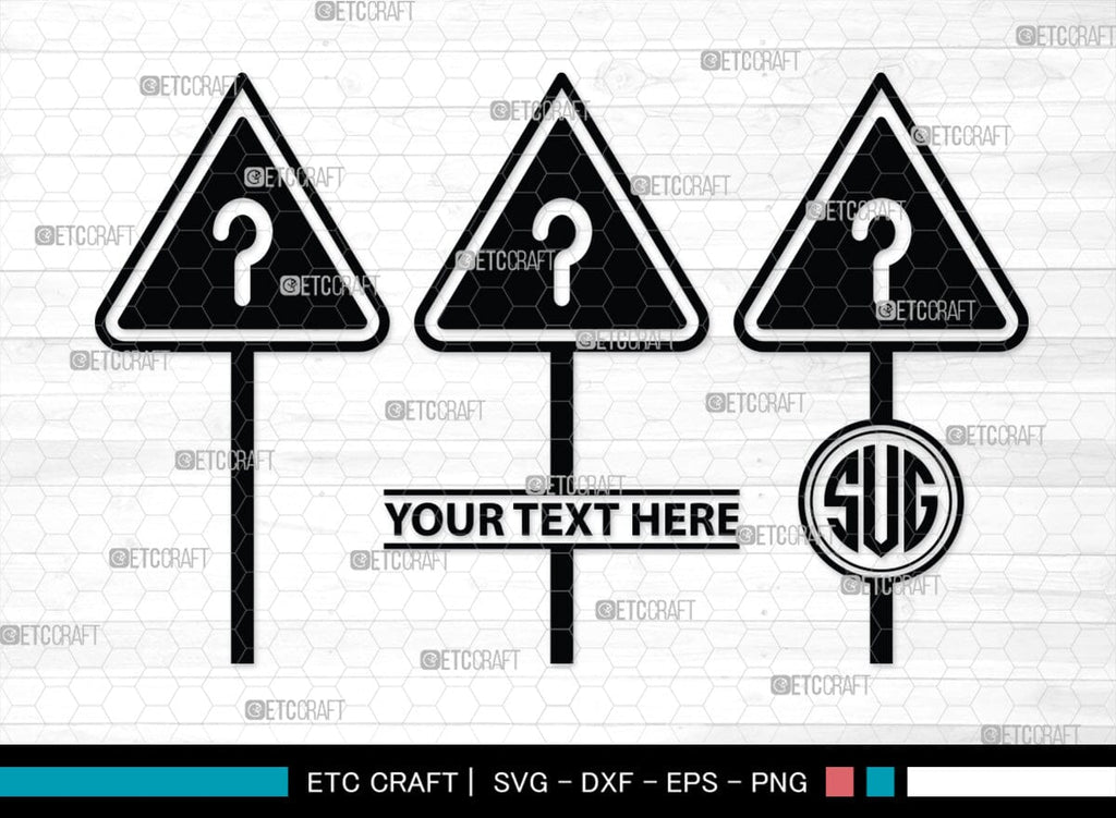 Road Sign Monogram, Road Sign Silhouette, Road Sign SVG, Highway Sign Svg, Crossroads Svg