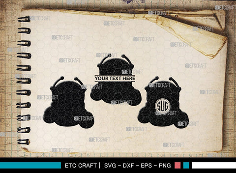 Robot Monogram, Robot Silhouette, Robot SVG, Toy Svg, Robot Head Svg, SB00400 SVG ETC Craft