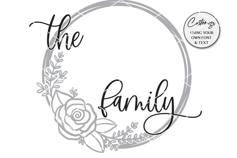 Personalized family sign, Wedding gift SVG, rose SVG, Personalized