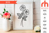 Rose SVG - Gemini Flower Cut File SVG RedHelgaArt
