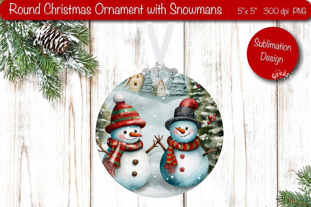 Round Christmas ornament PNG - So Fontsy
