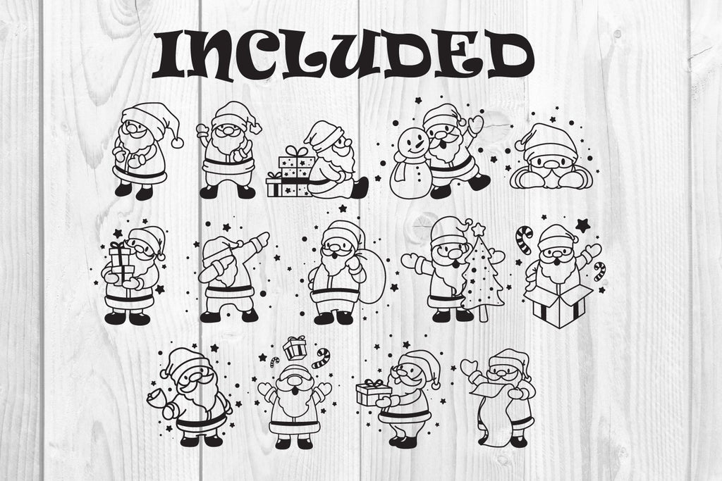 Santa Claus svg, Christmas svg, svg Bundle - So Fontsy