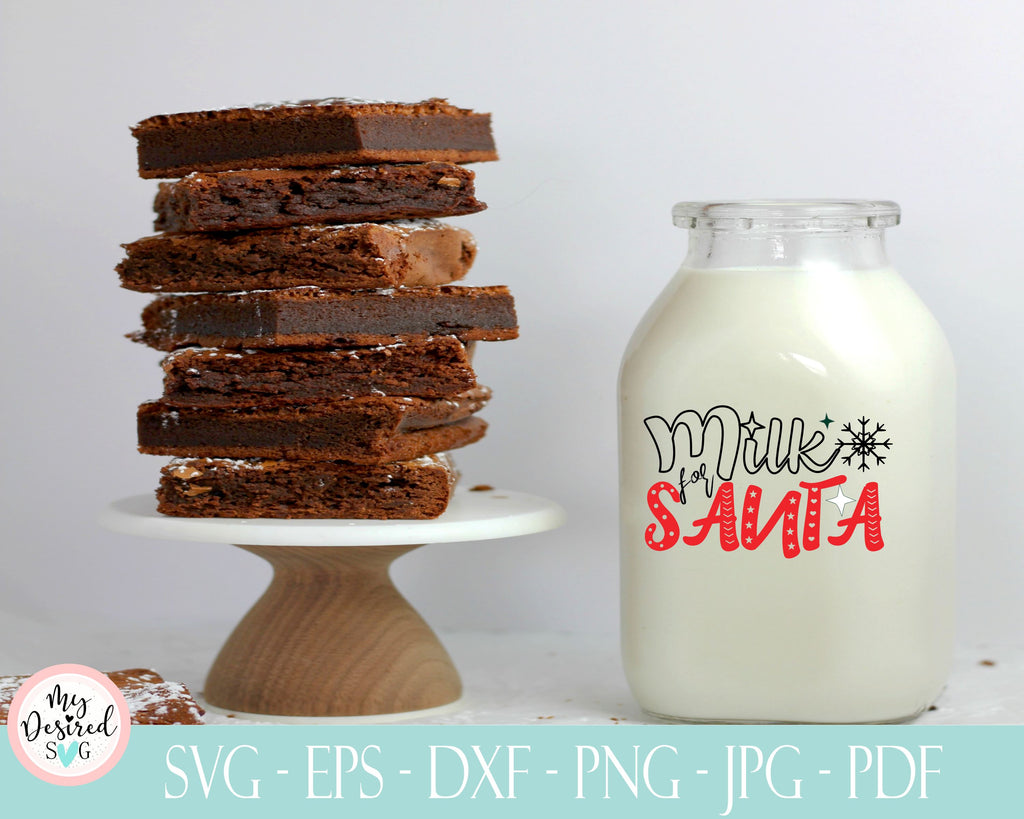 Milk and Cookies svg, cookies for santa svg, christmas svg - So Fontsy