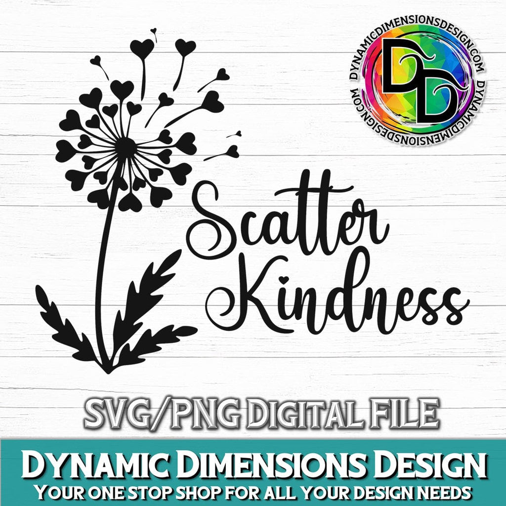 scatter kindness dandelion svg, dandelion svg, heart dandelion svg, dandelion blowing svg ...