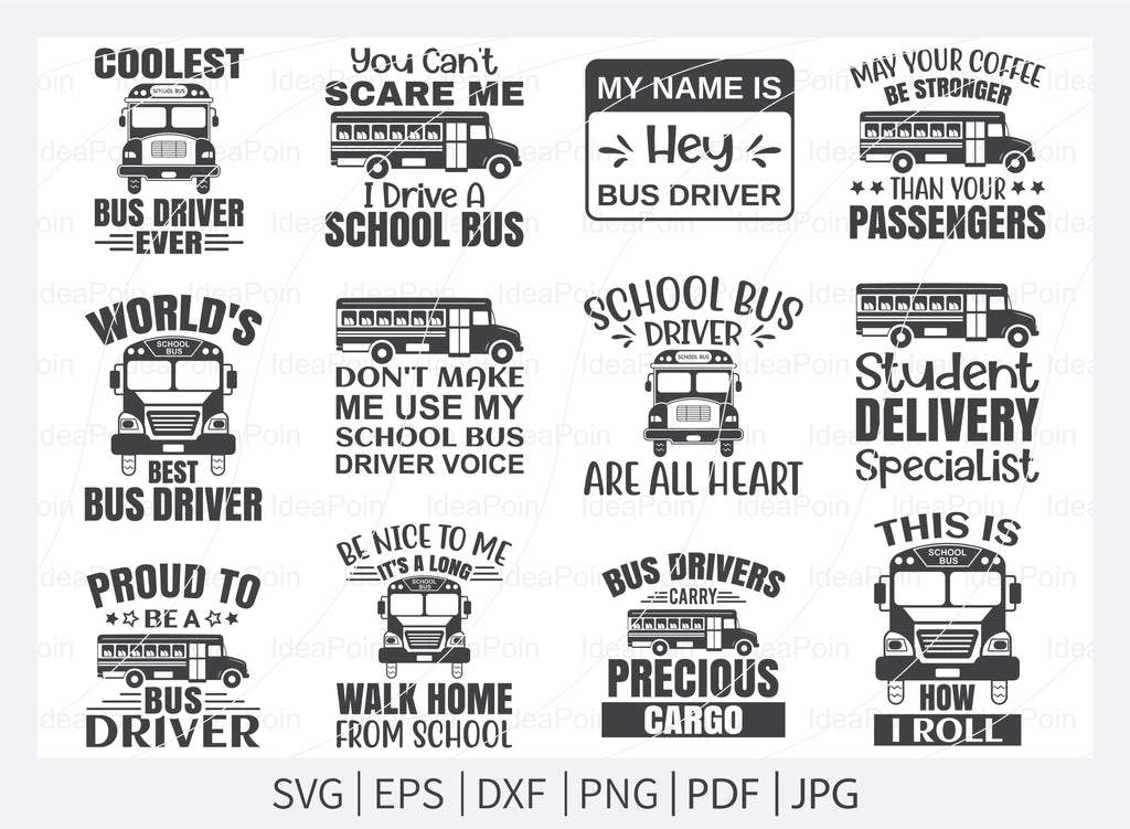 School Bus SVG Bundle, School Bus SVG, Bus Driver SVG Bundle, Bus