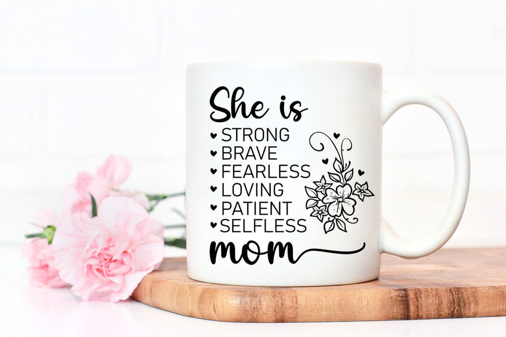 She Is Inspiring Fearless Selfless Strong Love Wise Mom Tumbler