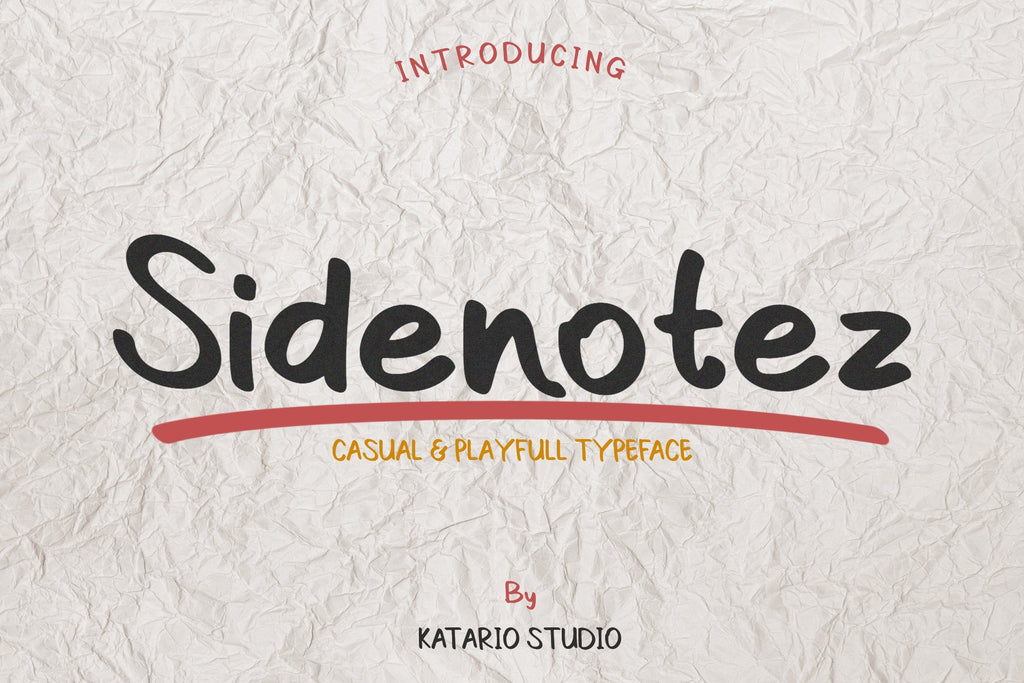 Sidenote Font Design