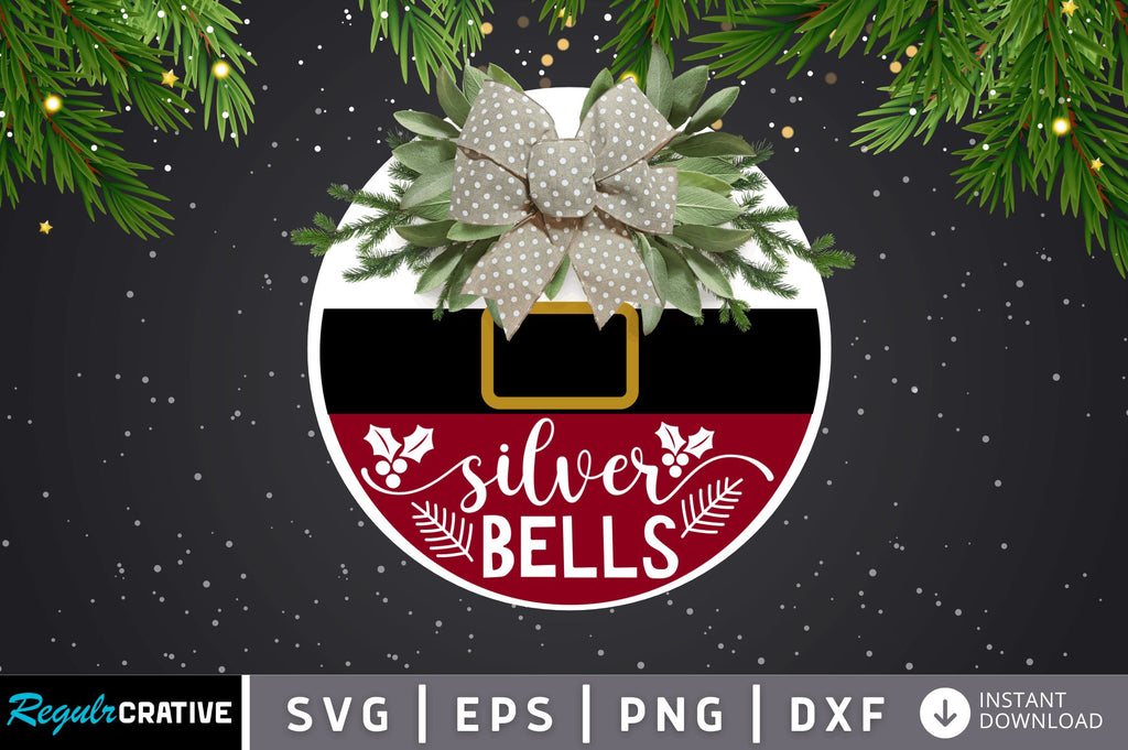 Silver bells SVG Design - So Fontsy