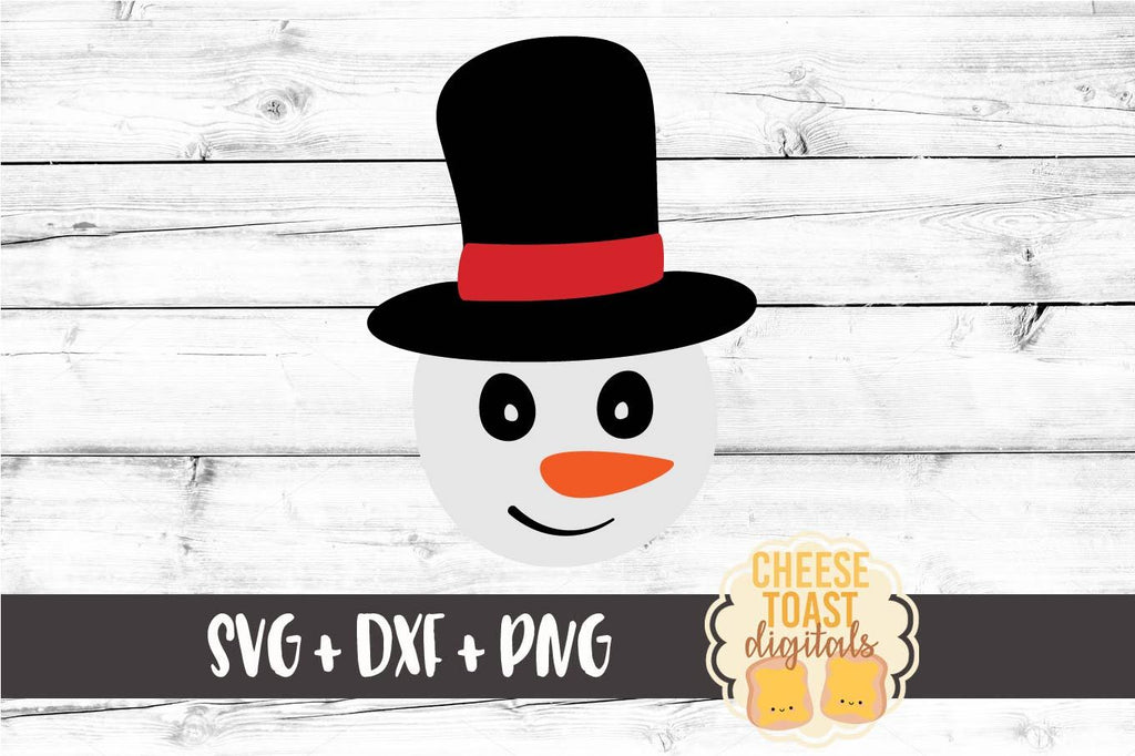 Snowman Face - Christmas SVG Files - So Fontsy