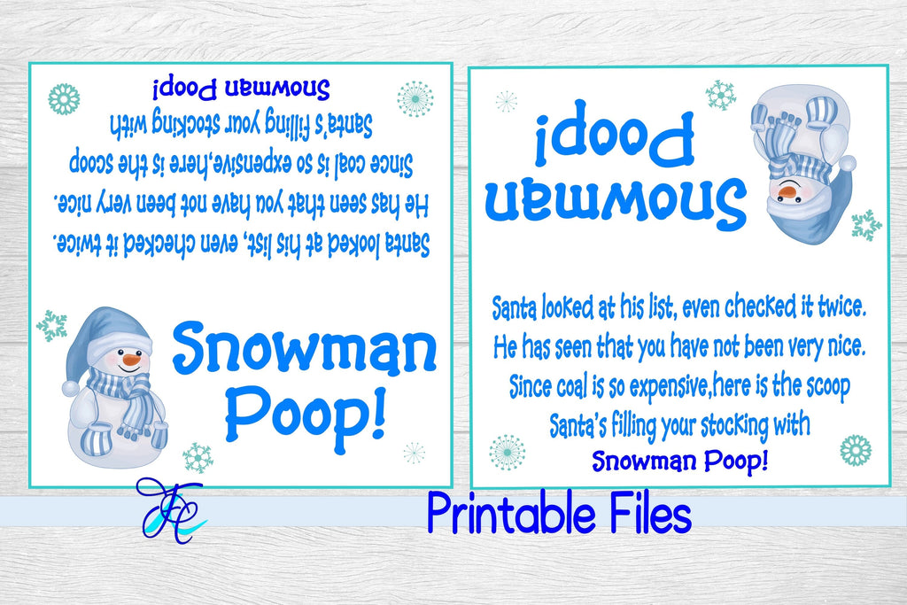 Snowman Poop - So Fontsy