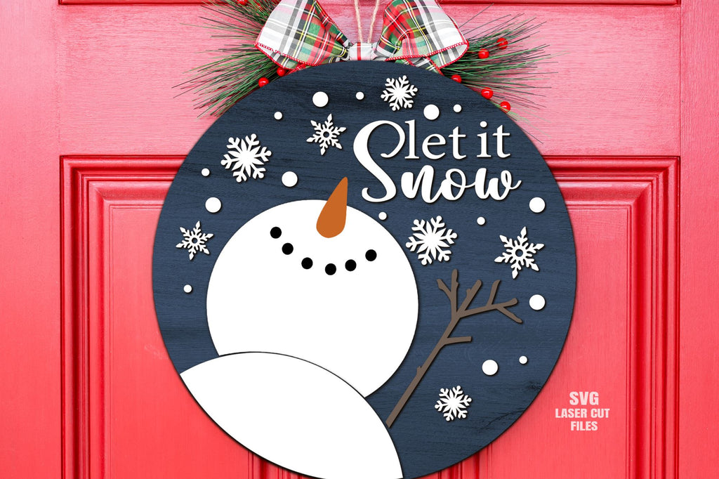 Snowman SVG, Let It Snow SVG