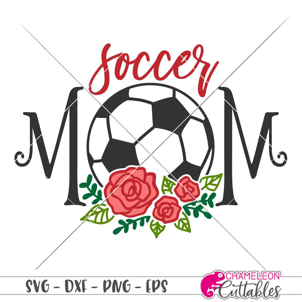 Circle with 3 Roses for Monogram svg png dxf eps Chameleon Cuttables LLC